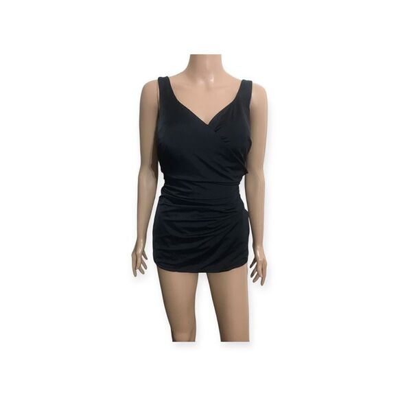 Vintage Maxine Of Hollywood One Piece Swimsuit 18 - Picture 1 of 10